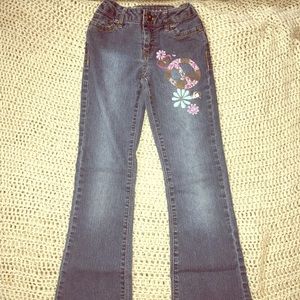 Girls SO Jeans Glitter Design boot cut size 10